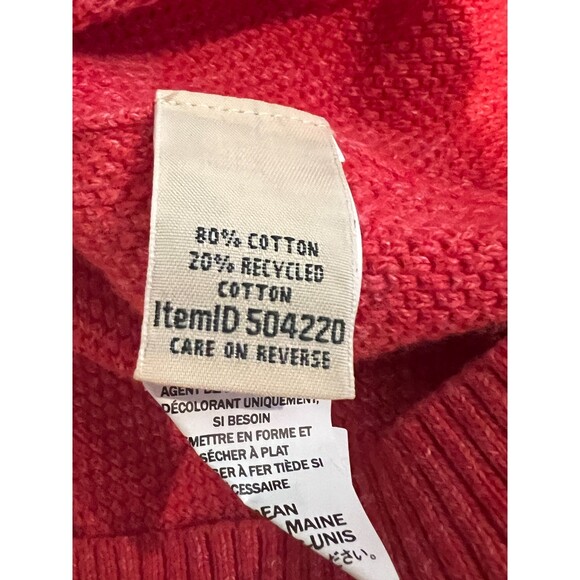 L.L. BEAN ROUND NECK TIGHT KNIT CLASSIC SWEATER CUTE WARM SOFT CASUAL SIZE XL - Picture 3 of 3